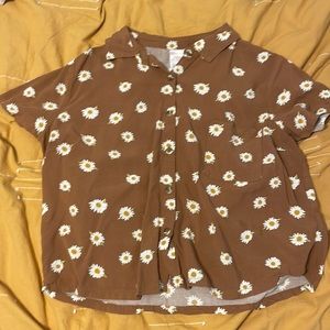 Brown women’s bottom up tee